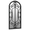 havespejl 100x45 cm jern sort