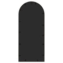 havespejl 100x45 cm jern sort