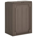affaldsspand med 2 låger 65x45x88 cm PP brun