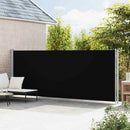 sammenrullelig sidemarkise til terrassen 180x600 cm sort