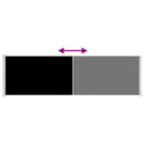 sammenrullelig sidemarkise til terrassen 180x600 cm sort