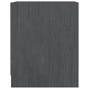 sengeborde 2 stk. 35,5x33,5x41,5 cm massivt fyrretræ sort grå