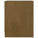 sengebord 35,5x33,5x41,5 cm massivt fyrretræ honningbrun