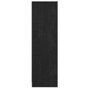 bogreol/rumdeler 36x33x110 cm massivt fyrretræ sort