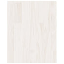 tv-bord 70x33x42 cm massivt fyrretræ hvid