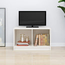 tv-bord 70x33x42 cm massivt fyrretræ hvid