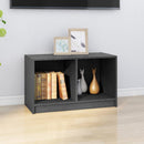 tv-bord 70x33x42 cm massivt fyrretræ grå