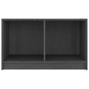 tv-bord 70x33x42 cm massivt fyrretræ grå