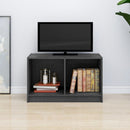 tv-bord 70x33x42 cm massivt fyrretræ grå