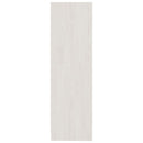 bogreol 70x33x110 cm massivt fyrretræ hvid