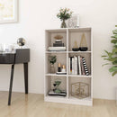 bogreol 70x33x110 cm massivt fyrretræ hvid