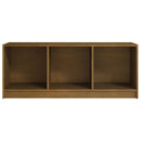 tv-skab 104x33x41 cm massivt fyrretræ gyldenbrun