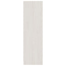 bogskab/rumdeler 104x33,5x110 cm massivt fyrretræ hvid
