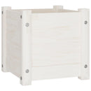 plantekasse 31x31x31 cm massivt fyrretræ hvid