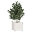 plantekasse 31x31x31 cm massivt fyrretræ hvid