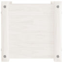 plantekasse 31x31x31 cm massivt fyrretræ hvid