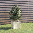 plantekasse 31x31x31 cm massivt fyrretræ hvid