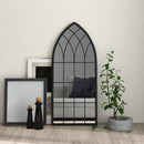 spejl 100x45 cm jern sort
