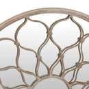 spejl 40x3 cm rundt jern sandfarvet