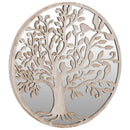 spejl 40x2,5 cm rundt jern sandfarvet
