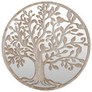 spejl 60x2,5 cm rundt jern sandfarvet