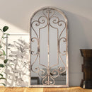 spejl 100x45 cm jern sandfarvet