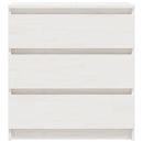 sengeskabe 2 stk. 60x36x64 cm massivt fyrretræ hvid