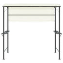 pavillon med tag 220x110x200 cm cremefarvet