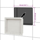 bruseniche 41x51x10 cm mat hvid