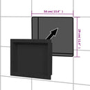 bruseniche 41x51x10 cm mat sort