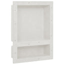 bruseniche med 2 rum 41x51x10 cm mat hvid