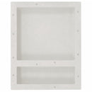bruseniche med 2 rum 41x51x10 cm mat hvid