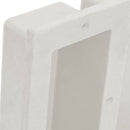 bruseniche med 2 rum 41x51x10 cm mat hvid