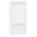 bruseniche med 2 rum 41x69x9 cm mat hvid