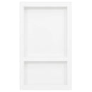 bruseniche med 2 rum 41x69x9 cm mat hvid