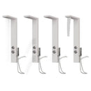 brusepanel aluminium hvid
