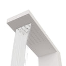 brusepanel aluminium hvid