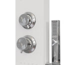 brusepanel aluminium hvid
