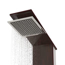 brusepanel glas brun