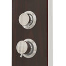 brusepanel glas brun