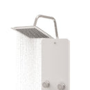 brusepanel 25x47,5x130 cm glas hvid
