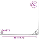presenning 3,5x2,5 m 650 g/m² sort