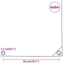 presenning 6x8 m 650 g/m²