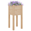 plantekasser 2 stk. 31x31x70 cm massivt fyrretræ