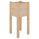 plantekasser 2 stk. 31x31x70 cm massivt fyrretræ