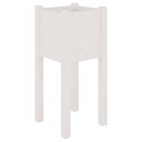 plantekasser 2 stk. 31x31x70 cm massivt fyrretræ hvid