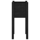 plantekasser 2 stk. 31x31x70 cm massivt fyrretræ sort