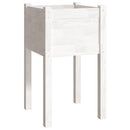 plantekasser 2 stk. 40x40x70 cm massivt fyrretræ hvid