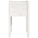 plantekasser 2 stk. 40x40x70 cm massivt fyrretræ hvid
