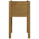 plantekasse 40x40x70 cm massivt fyrretræ gyldenbrun